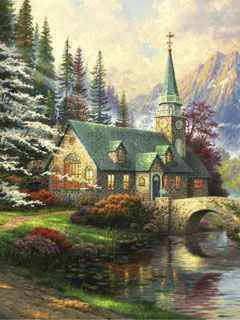Thomas Kinkade - wallpaper preview