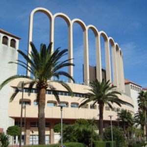Stadion von Monaco - Seitenansicht