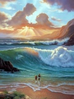Lovers in the sky