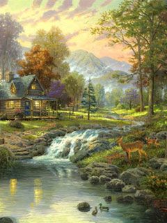 Thomas Kinkade - wallpaper preview