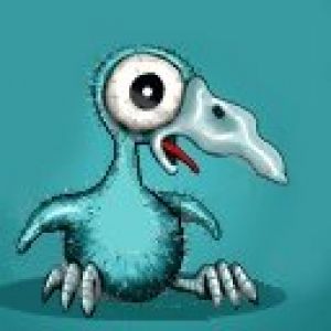 Pájaro de Caricatura Adorable
