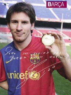 Celebración de Lionel Messi en Barcelona