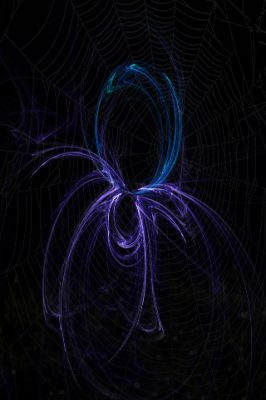 Telaraña Abstracta Colorida
