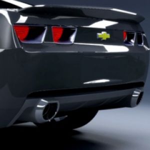 Vista Trasera del Chevrolet Camaro