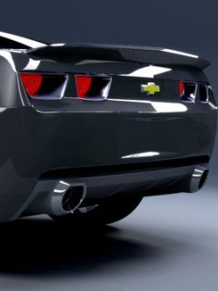 Vista Trasera del Chevrolet Camaro