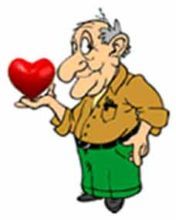 Personaje de Caricatura con Corazón