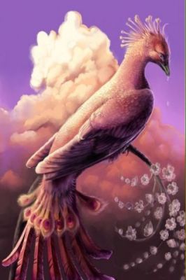 Pájaro Fantástico en Nubes