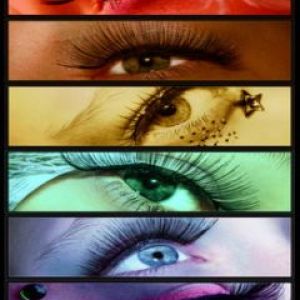 Arte de Maquillaje de Ojos Coloridos