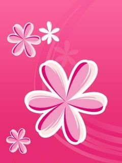 Arte Digital de Flores Rosadas