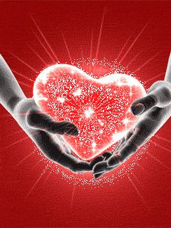 Corazón Brillante en Manos