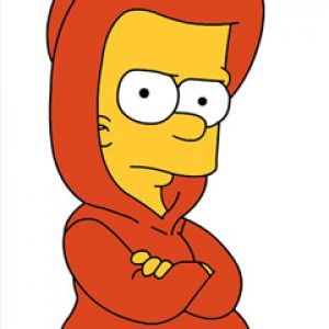 Bart Simpson en Sudadera