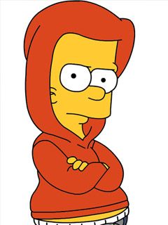Bart Simpson en Sudadera