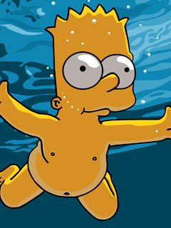 Bart Simpson Nadando