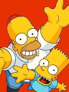Homer y Bart Simpson