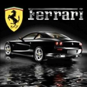 Coche Deportivo Negro Ferrari