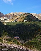 Paisaje Montañoso con Cabaña