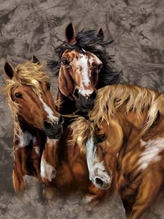 Retrato de Caballos Hermosos
