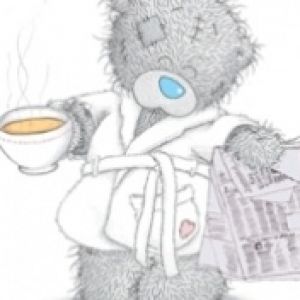 Teddy Bear Adorable con Café