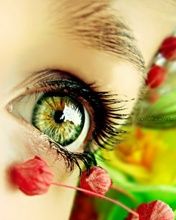 Ojo Hermoso con Flores