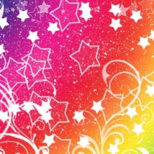 Fondo Colorido de Estrellas