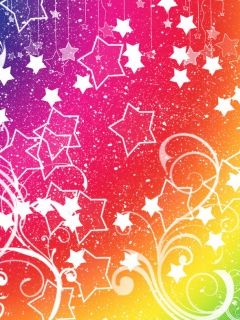 Fondo Colorido de Estrellas
