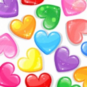 Patrones de Corazones Coloridos