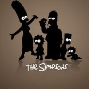 Silueta de la familia Simpson