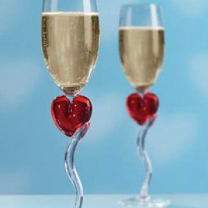 Copas de Champán Románticas