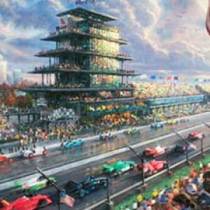 Escena de la Carrera Indy 500