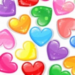 Patrones de Corazones Coloridos