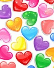 Patrones de Corazones Coloridos