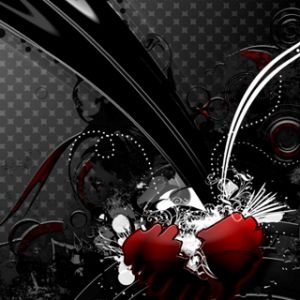 Diseño de Corazón Rojo Estiloso