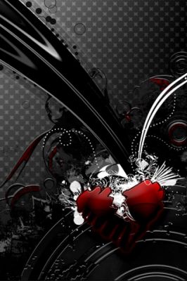 Diseño de Corazón Rojo Estiloso