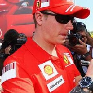 Piloto de Ferrari Kimi Raikkonen