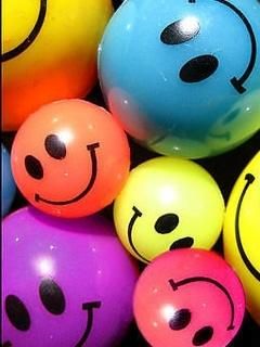 Bolas Coloridas con Sonrisas
