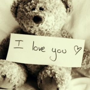Tierno Osito con Mensaje de Amor