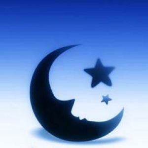 Arte Abstracto de Luna y Estrellas