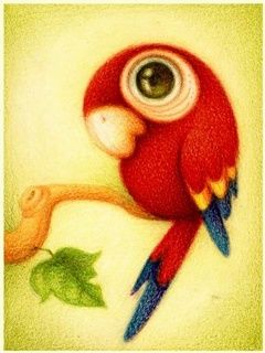Ilustración de Loro Colorido