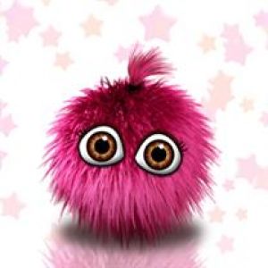 Personaje Peludo Rosa Adorable