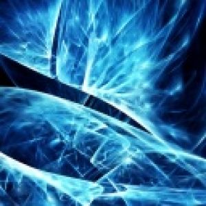 Diseño Fractal Abstracto Azul