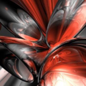 Abstracto Dinámico Rojo y Negro