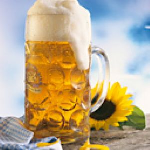 Cerveza Refrescante con Girasol