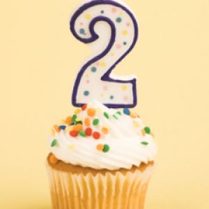 Cupcake de Cumpleaños con Vela