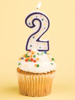 Cupcake de Cumpleaños con Vela