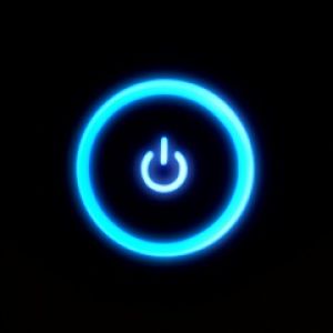 Icono de Encendido Azul