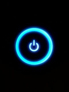 Icono de Encendido Azul