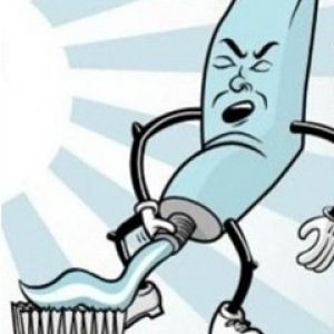 Personaje Divertido de Pasta de Dientes