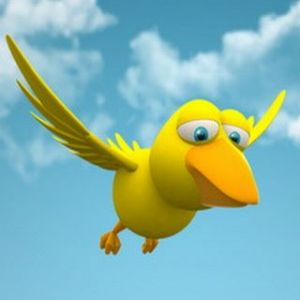 Pájaro de Dibujos Animados Bonito