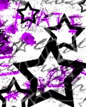 Diseño Abstracto de Estrellas Moradas