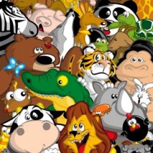 Animales de Dibujos Animados Coloridos